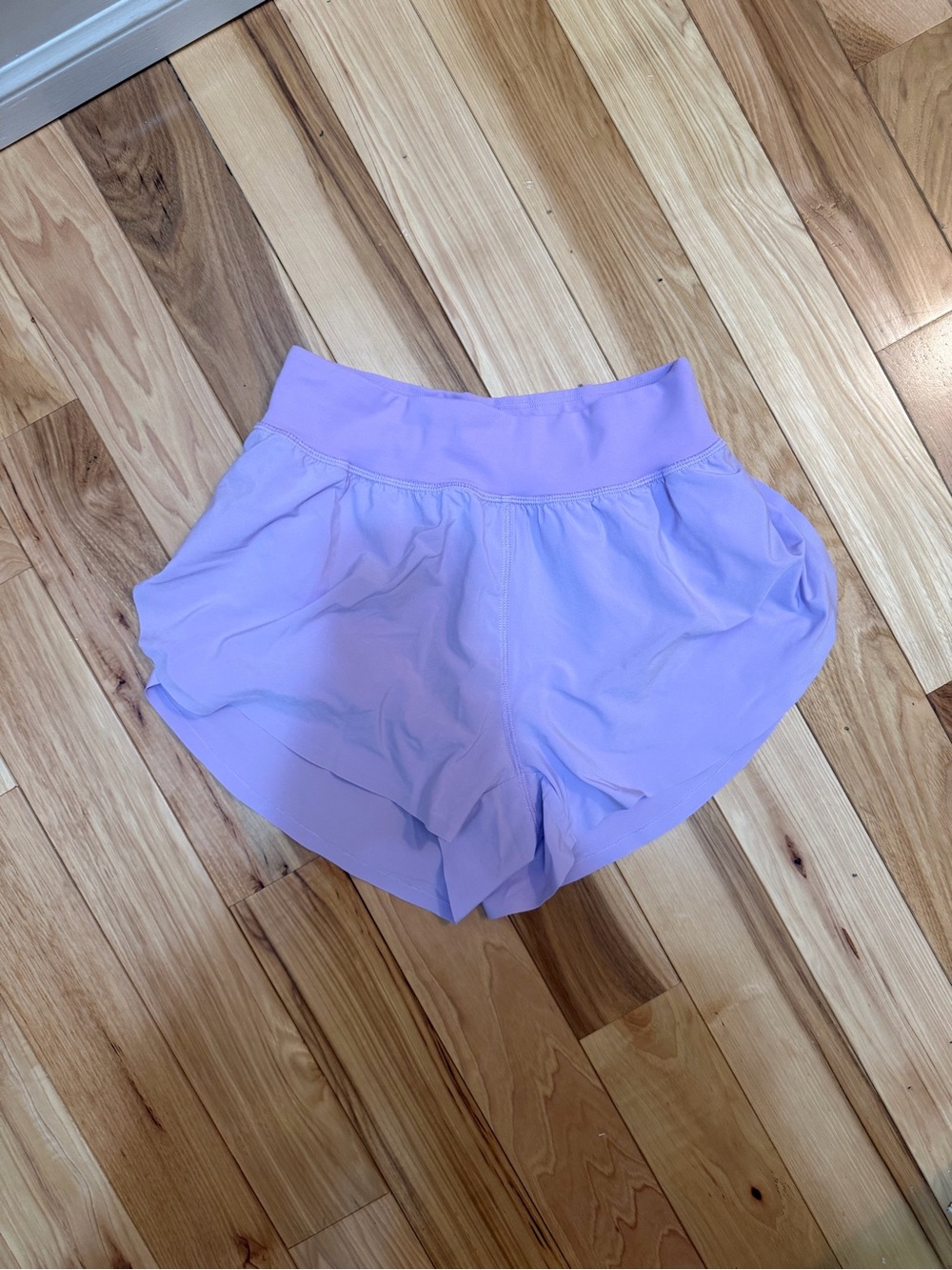 Lilac Women's Athletic Shorts - Comfortable High-Waist Running Shorts